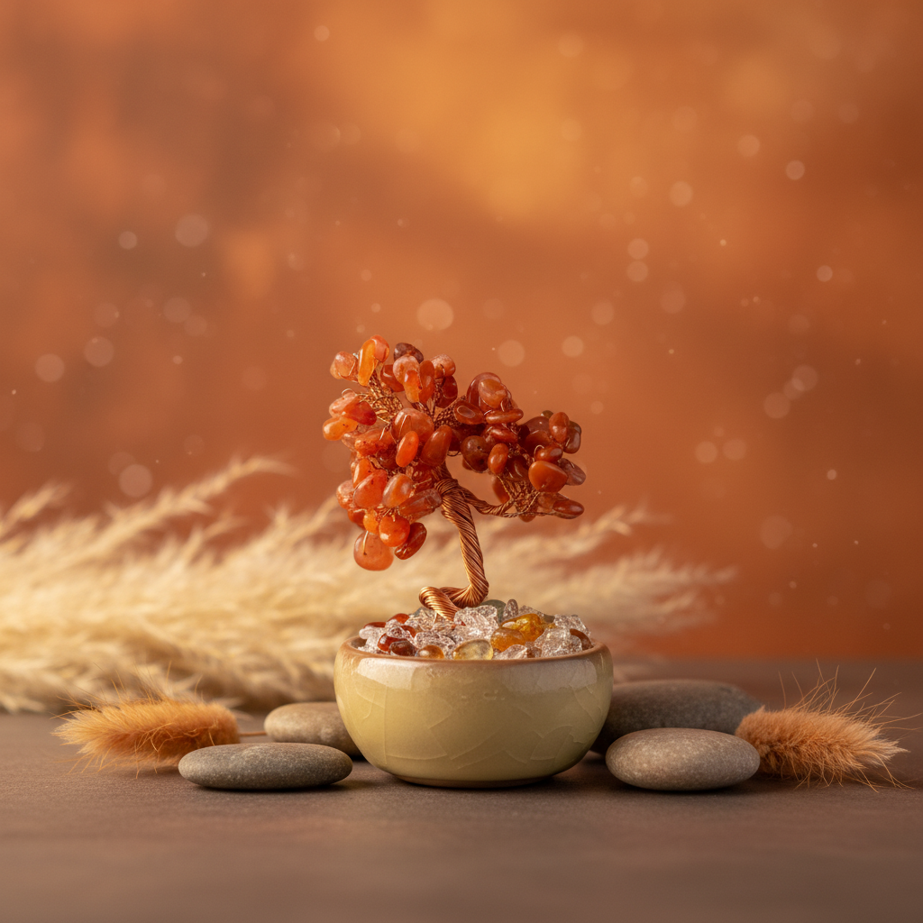 Carnelian Crystal Mini Tree - Aesthetic