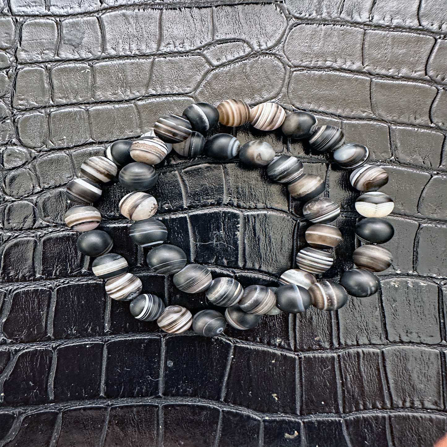 Matte Botswana Agate Bracelet