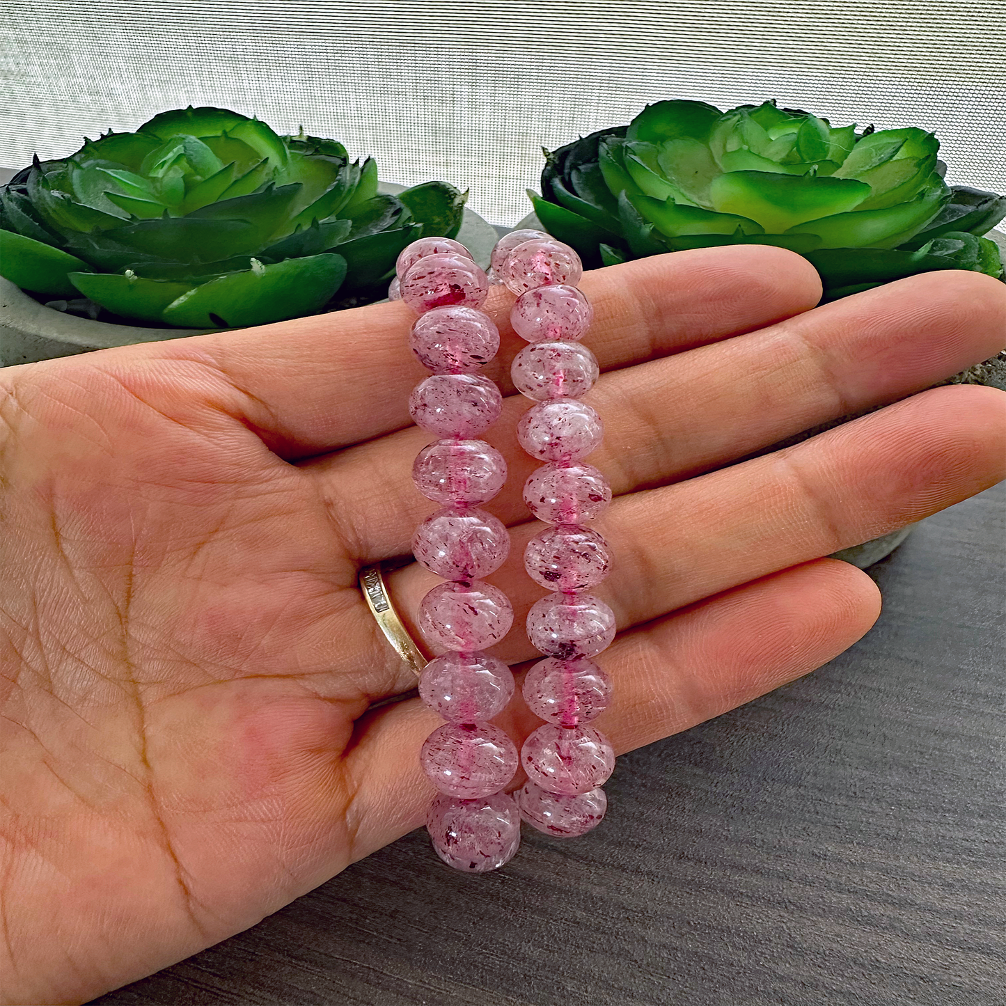 Strawberry Quartz Bracelet