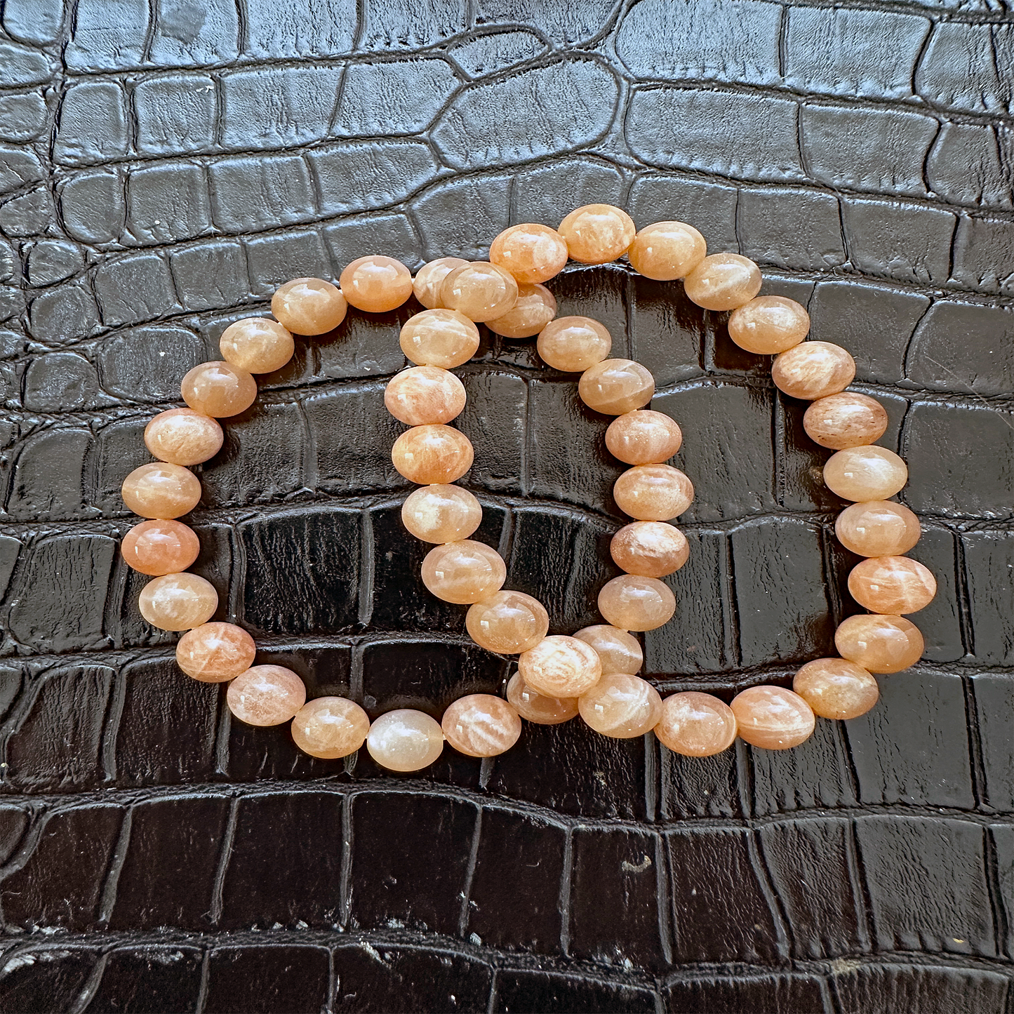 Peach Moonstone Bracelet
