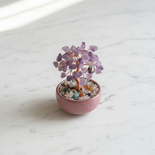 Amethyst Crystal Mini Tree V4