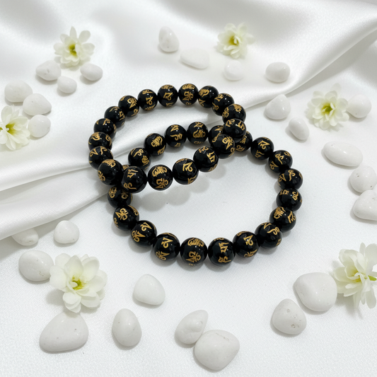 Black Onyx Om Mani Padme Hum
