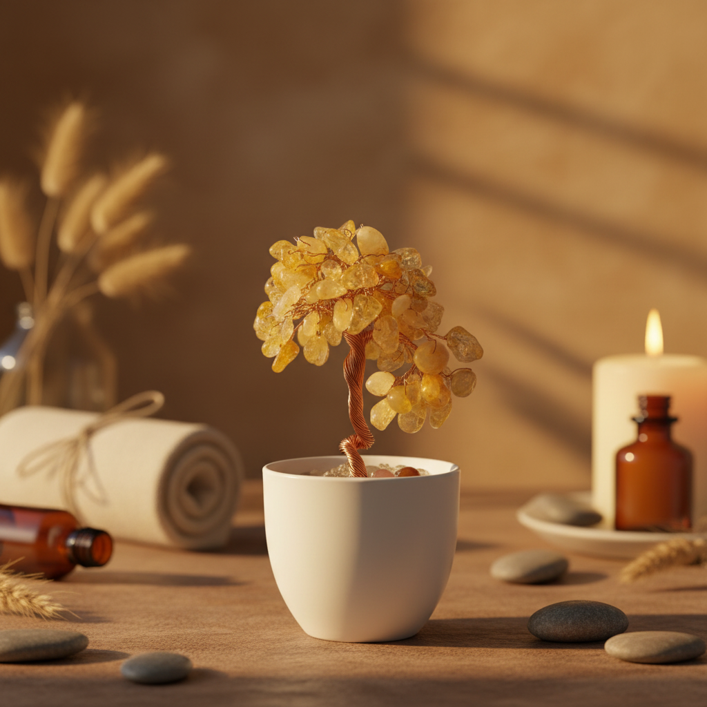 Citrine Crystal Mini Tree - Aesthetic