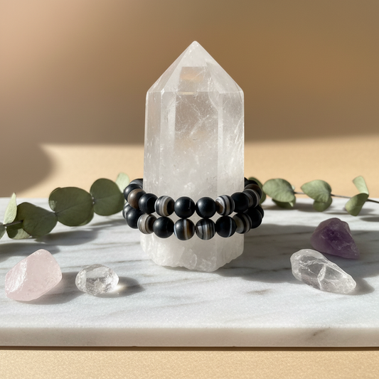 Matte Botswana Agate Bracelet Product Image