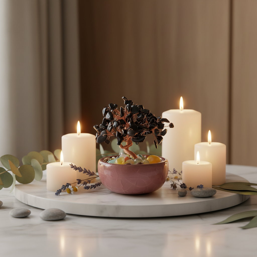 Obsidian Crystal Mini Tree – Spa Lifestyle