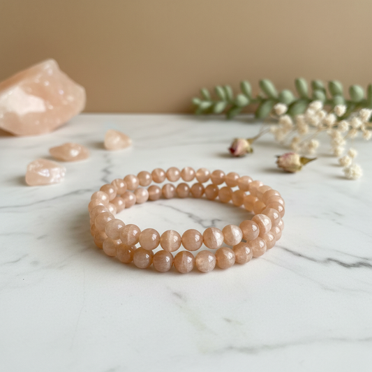 Peach Moonstone Bracelet Product Image