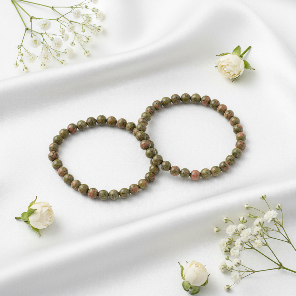 Unakite Bracelet 4mm