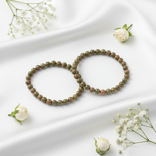 Unakite Bracelet 4mm